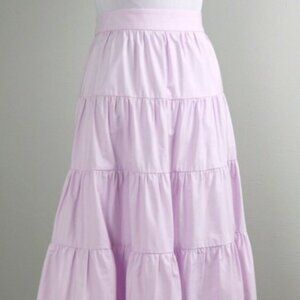 JCREW Tiered Polished Cotton Skirt